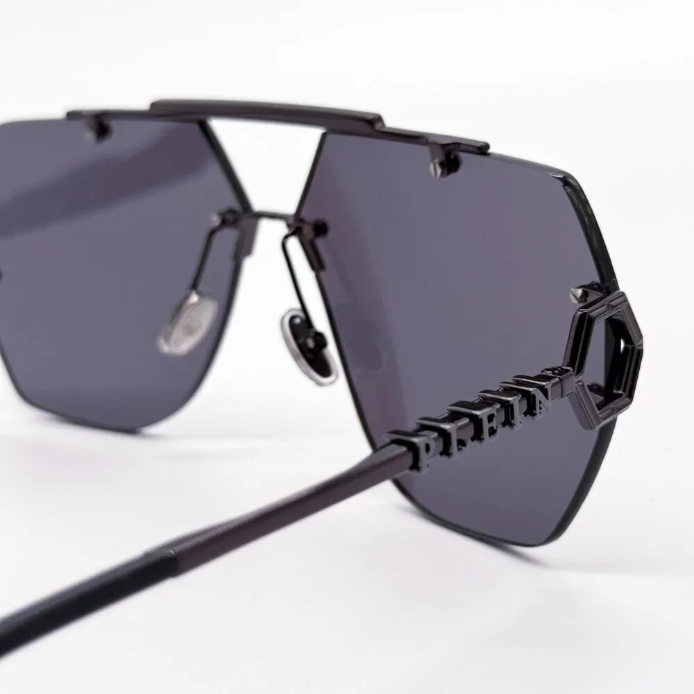 NEW PHILIPP PLEIN SLEEK SPP111 672X GREY UNISEX SUNGLASSES PHILIPP PLEIN